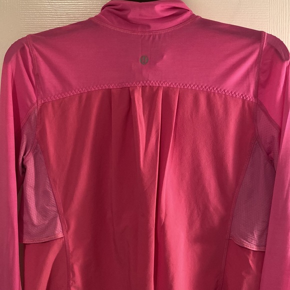 Pink Lululemon size 6 half zip pullover - Picture 7 of 8